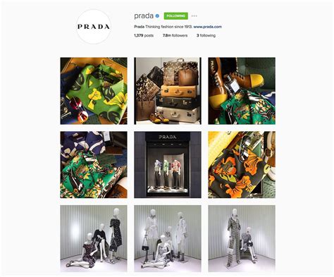 prada instagram analytics|Prada Instagram page.